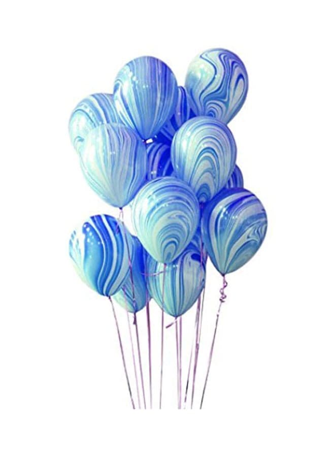 10-Piece Marble Agate Party Balloon Set 12inch