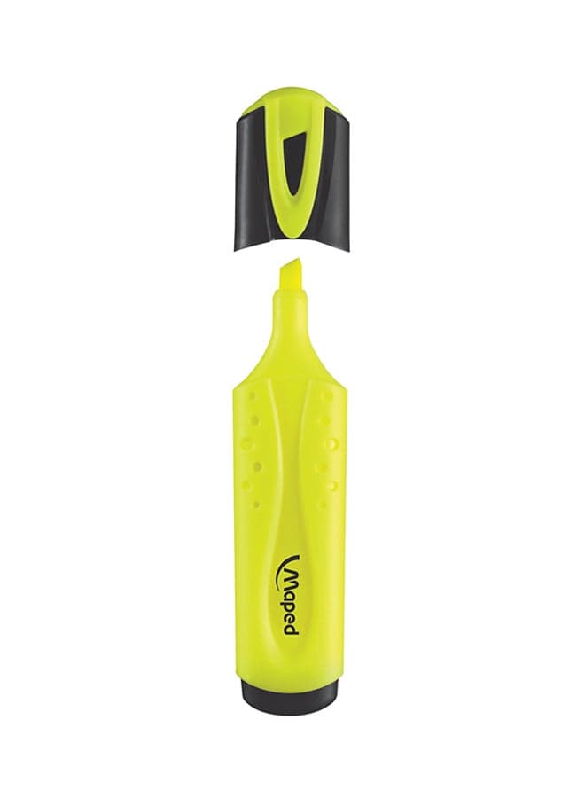 12-Piece Highlighter Set Yellow/Black