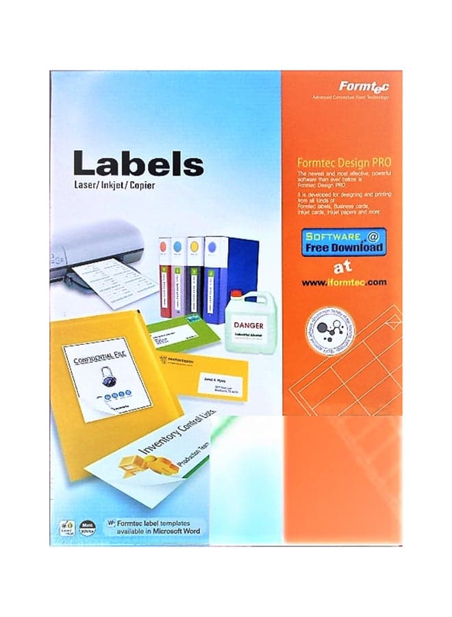 100-Sheets Label Per Sheet Box (8 Labels Per Sheet)