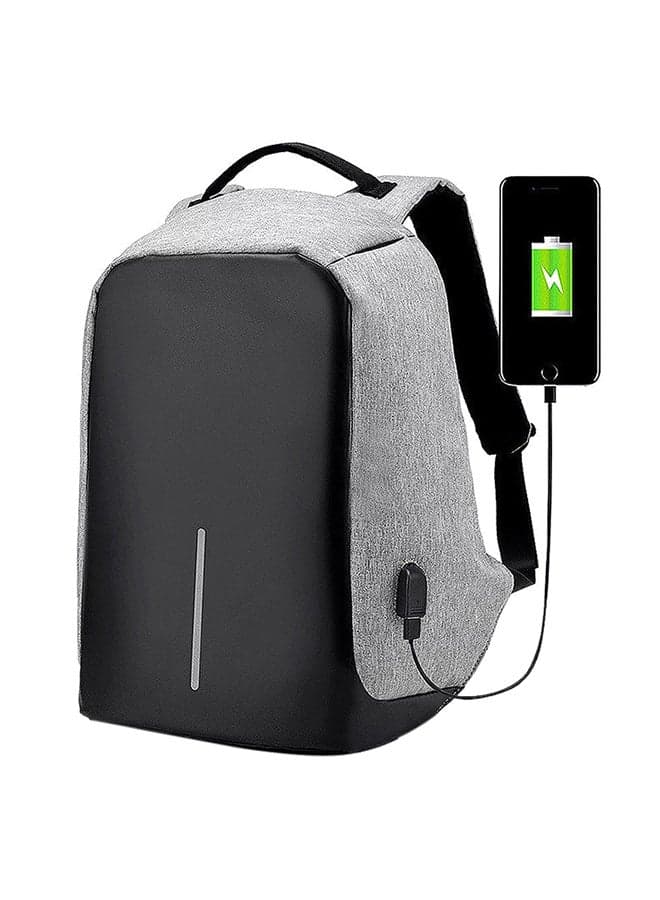 Multifunction Casual Daypack With USB Grey
