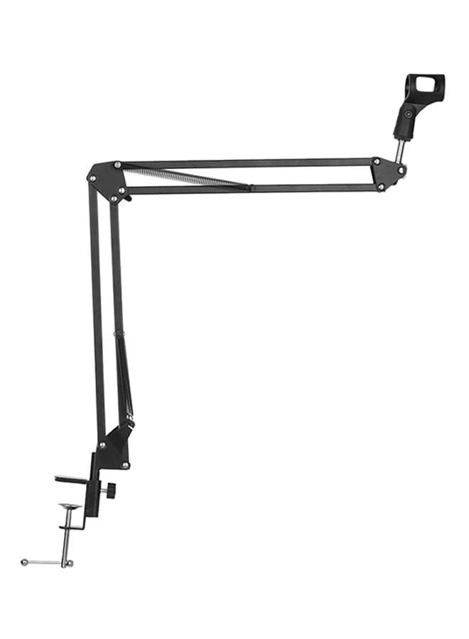 Adjustable Microphone Stand Black