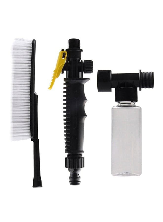 Car Cleaning Brush With Foam Bottle