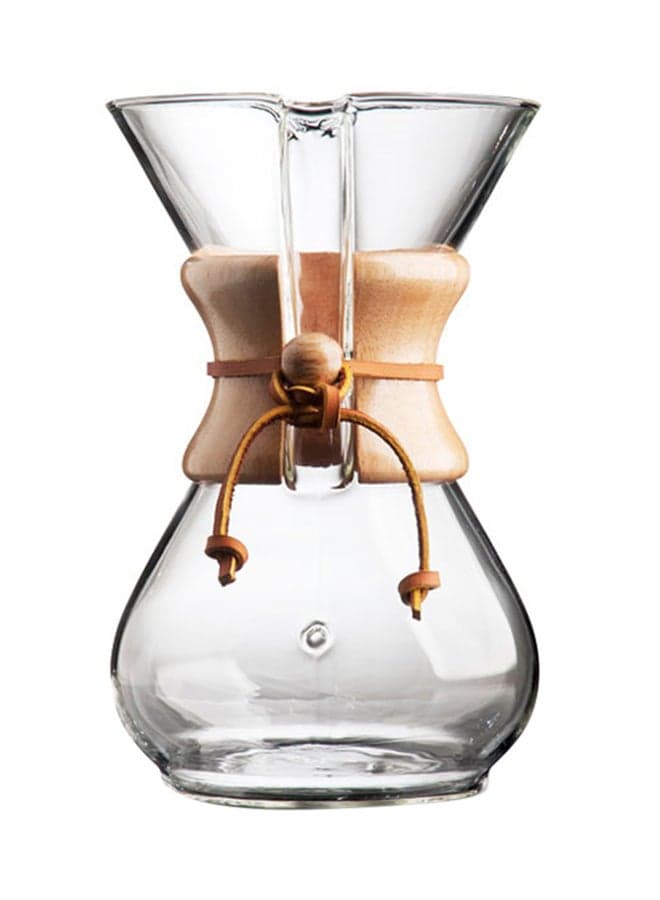 6 Cup Classic Coffeemaker Clear 8.5x5.125inch