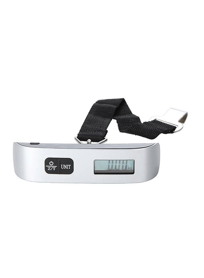 LCD Display Electronic Luggage Scale Silver/Black