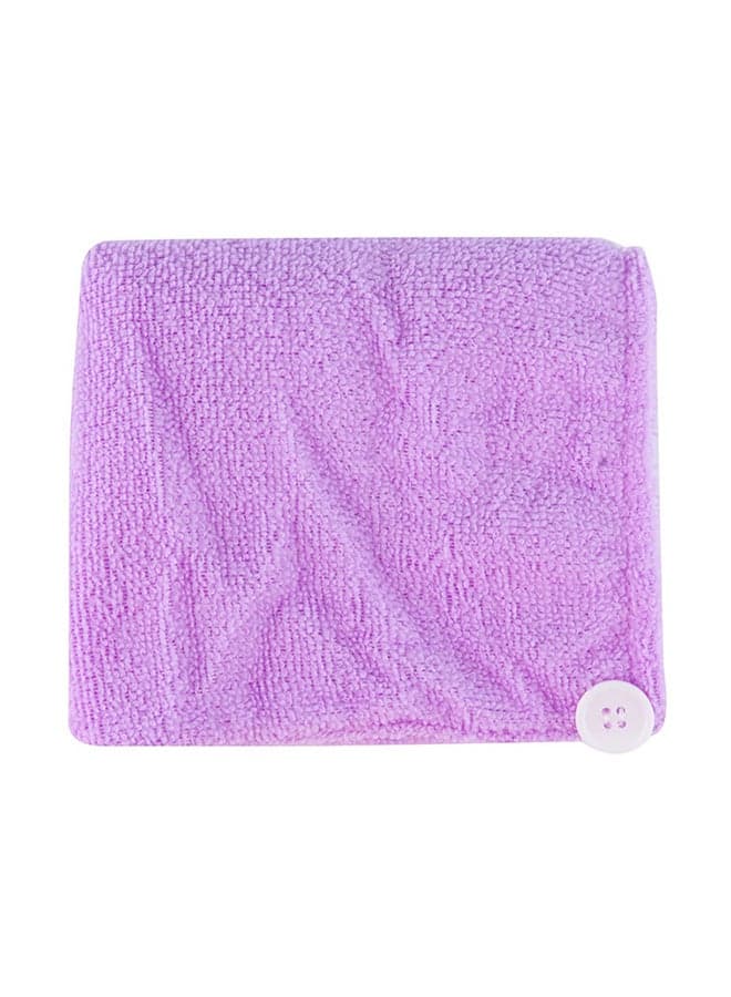 Hair Drying Wrap Towel Purple 60x20cm