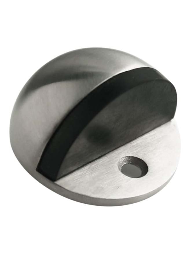 Half Round Floor Door Stopper Silver 3centimeter
