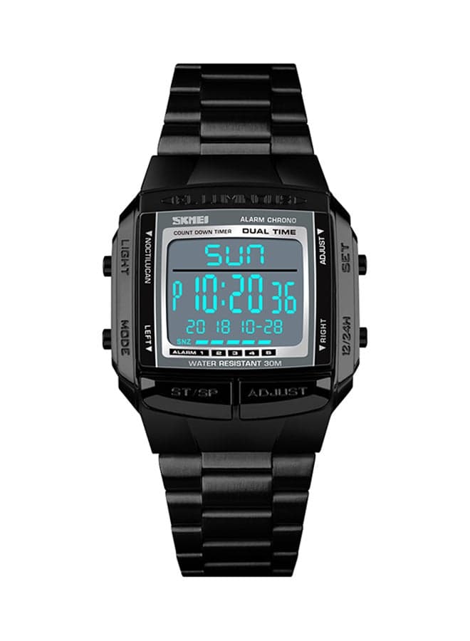 Men's Stainless Steel Digital Watch 1381