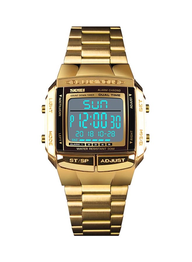 Men's Stainless Steel Digital Wrist Watch 1381