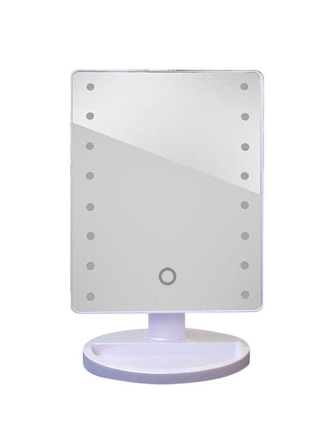16-LED Touch Screen Makeup Mirror White