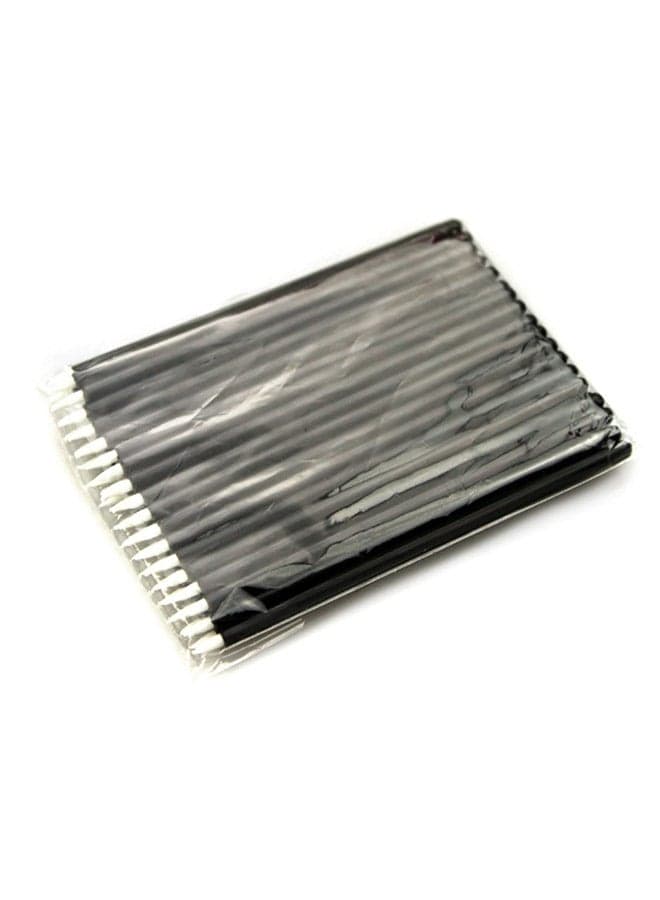 50-Piece Disposable Eyeliner Brush Black/White