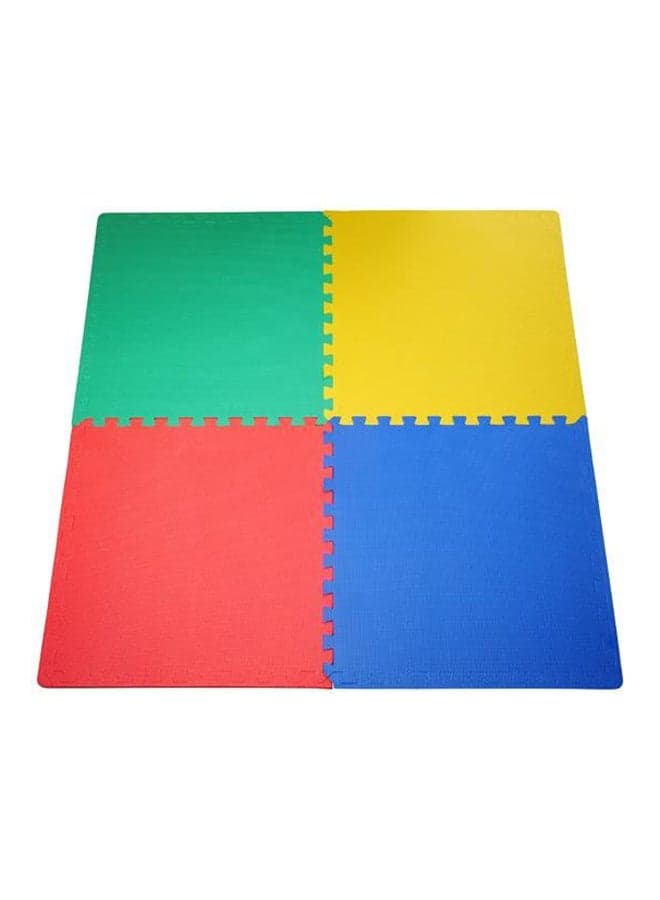 4-Piece Soft Protective Floor Rubber Mat Set Durable High Quality Colorful