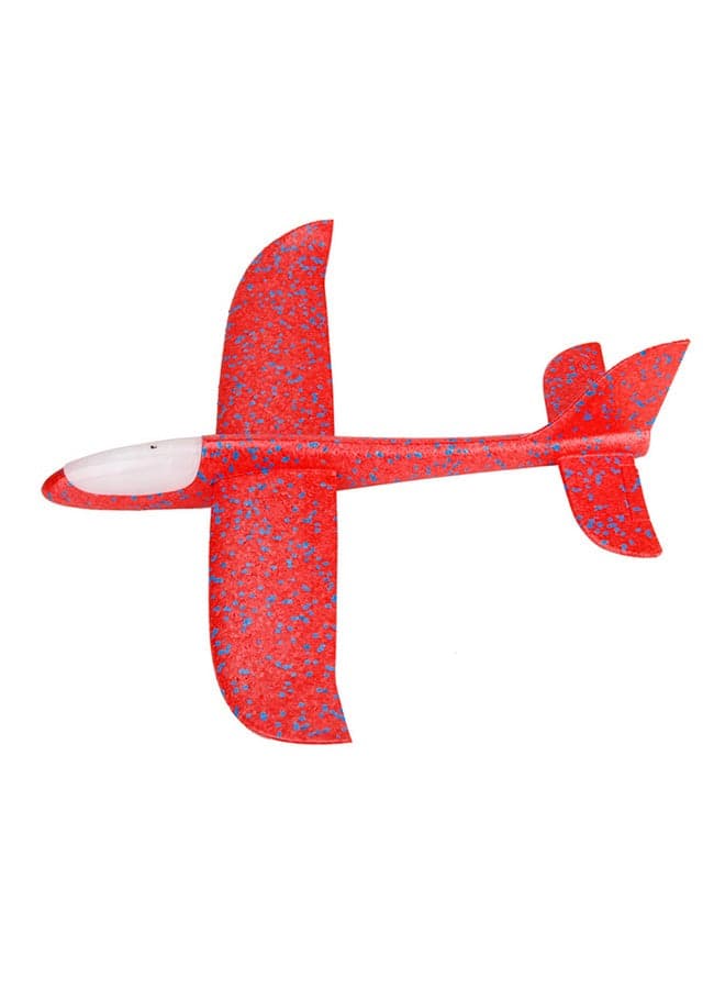 Hand Throwing Foam Airplane With Head LED Lights Toy