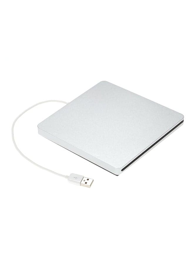 External CD DVD USB ROM Writer Silver