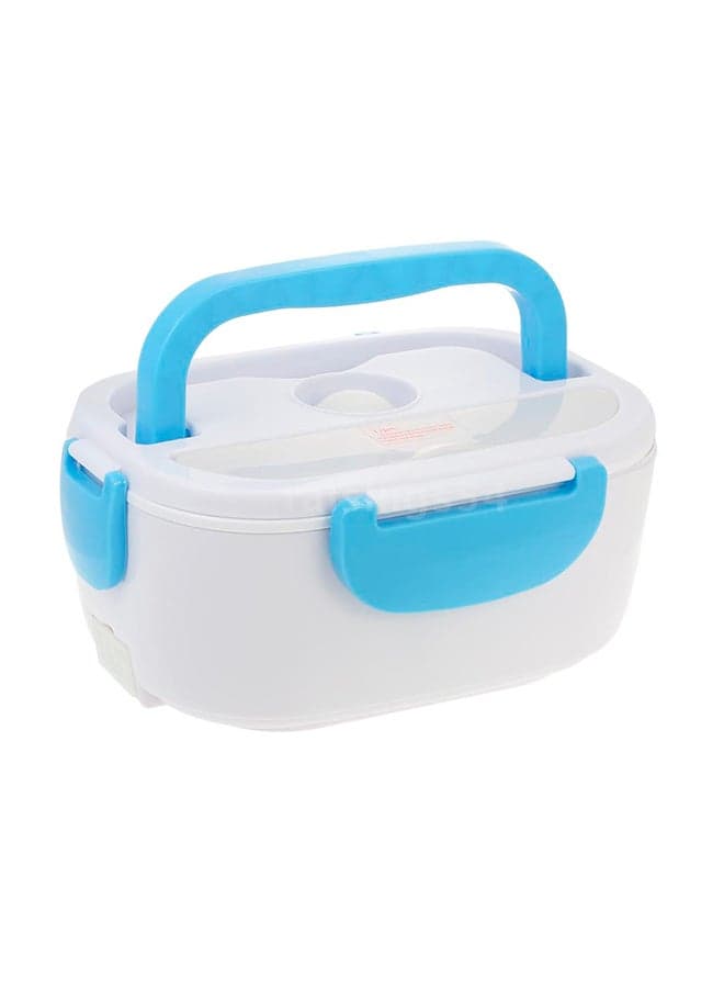 Portable Electric Food Warmer Lunch Box With Spoon H19332LB Light Blue/White