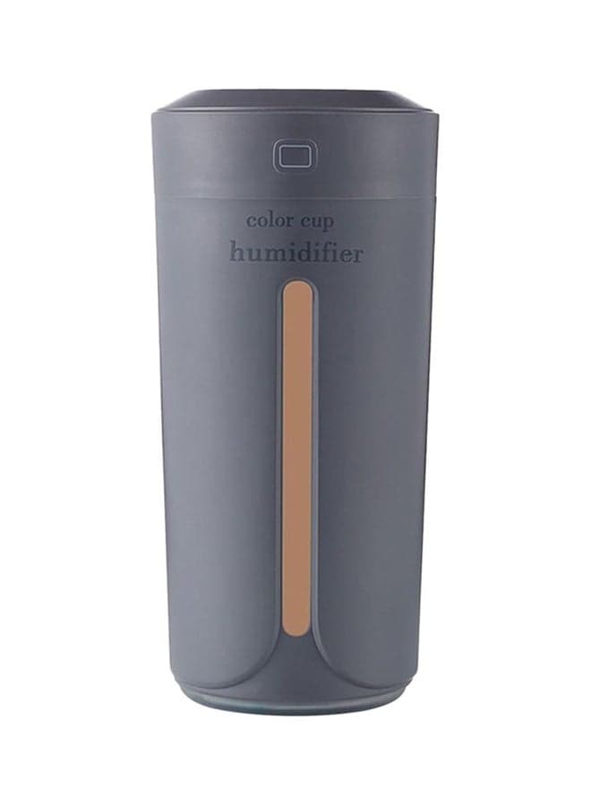 Ultrasonic Mini Air Humidifier With 7 Colour Changing Lamp Grey