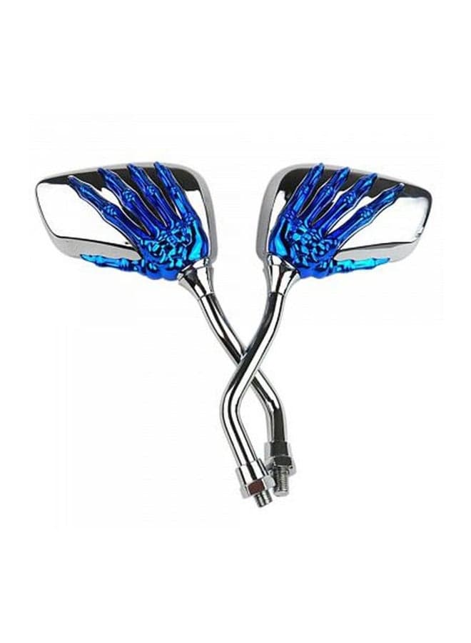 2-Piece Skull Hand Side Glass Mirror Set