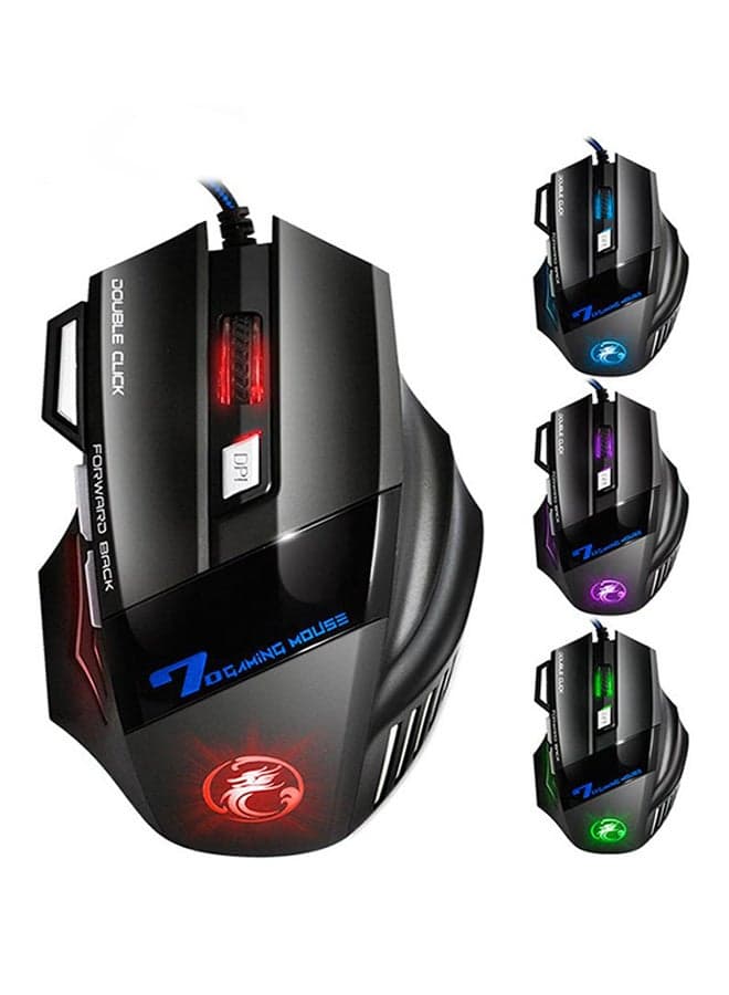 X7 USB Wired Professional Gaming Mouse Black