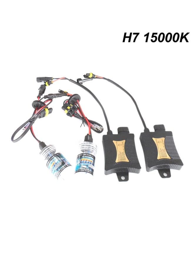 12V 55W H7 15000K Xenon Kit Headlight Bulbs