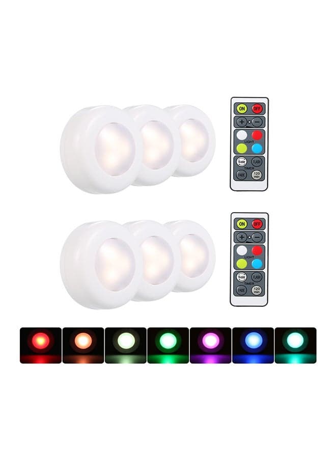 6-Piece LED Under Cabinet Light White