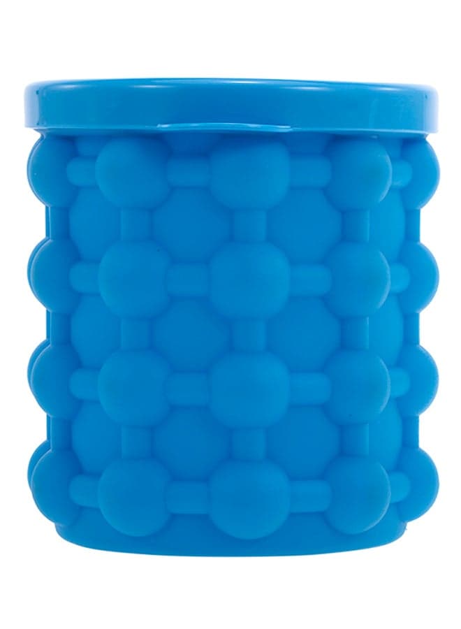 Silicone Ice Cube Bucket Blue 16x14.3x14.3cm