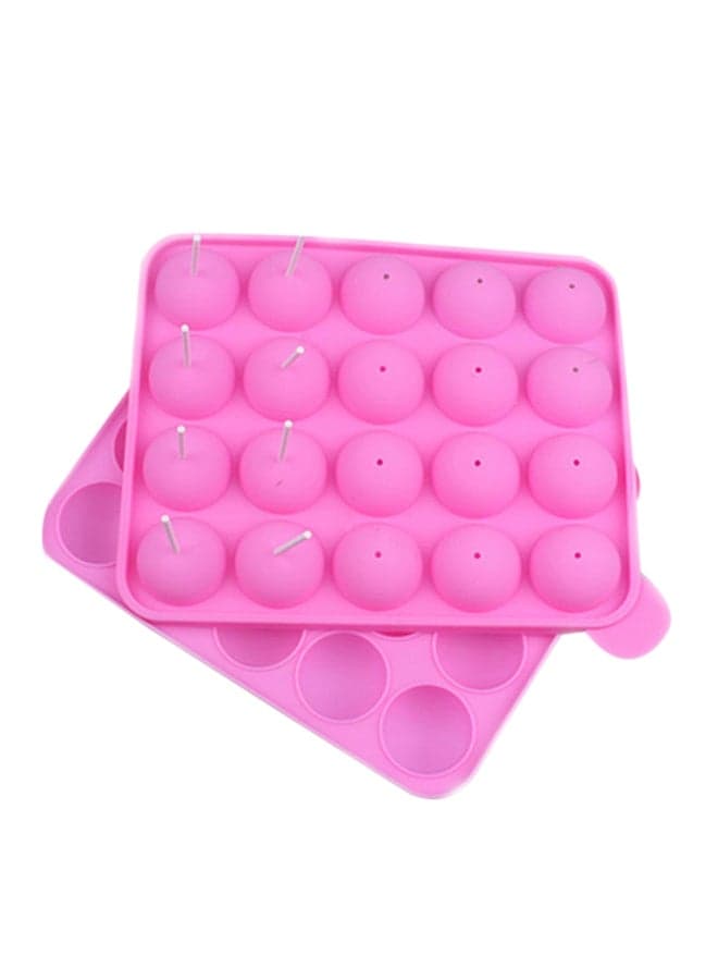 Silicone Lollipop Mould Pink 24cm