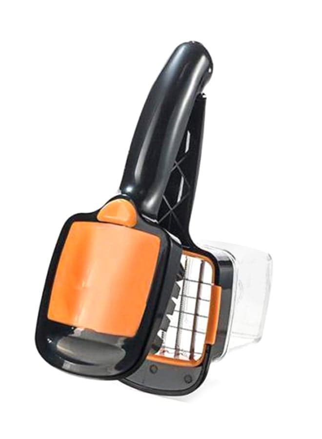 5-Piece Stainless Steel Vegetable Chopper Orange/Black 0.425kg