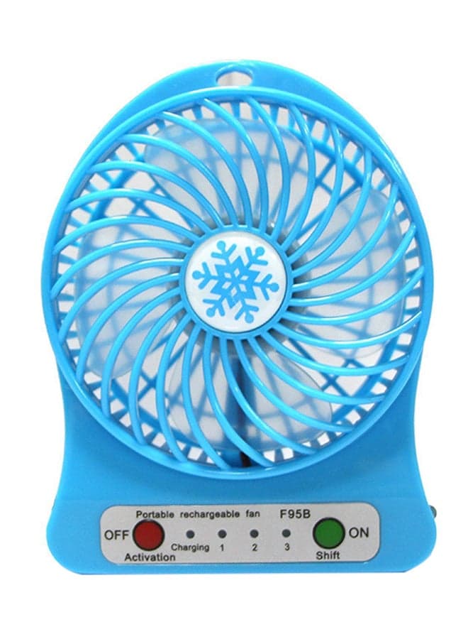 Mini Desk Electric Air Cooler With LED Light Y8477 Blue