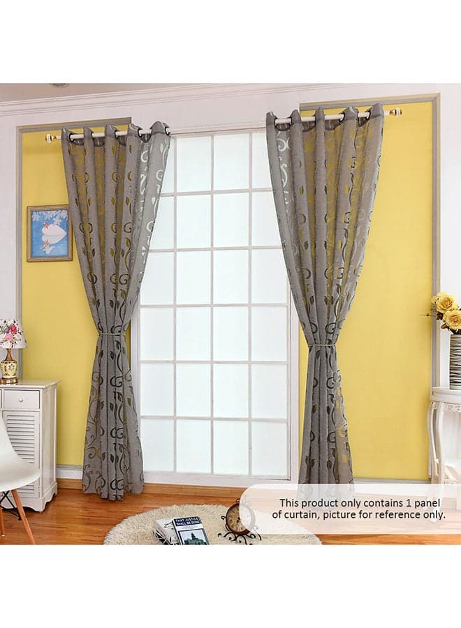 Polyester Semi Blackout Window Curtain Grey 0.18kg