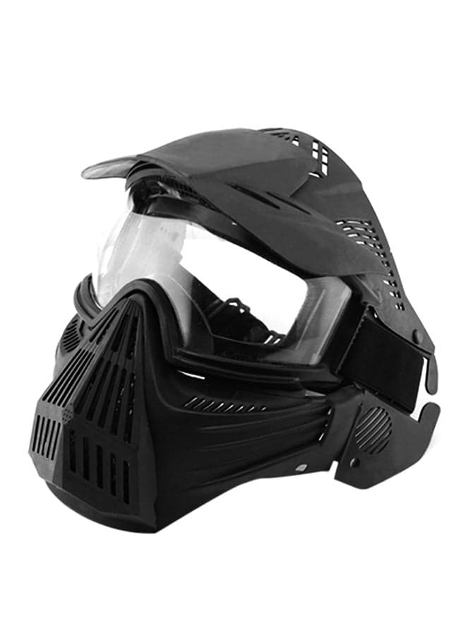 Tactical Full Face Protection Mask For Cs Field Airsoft Paintball With Elastic Headband