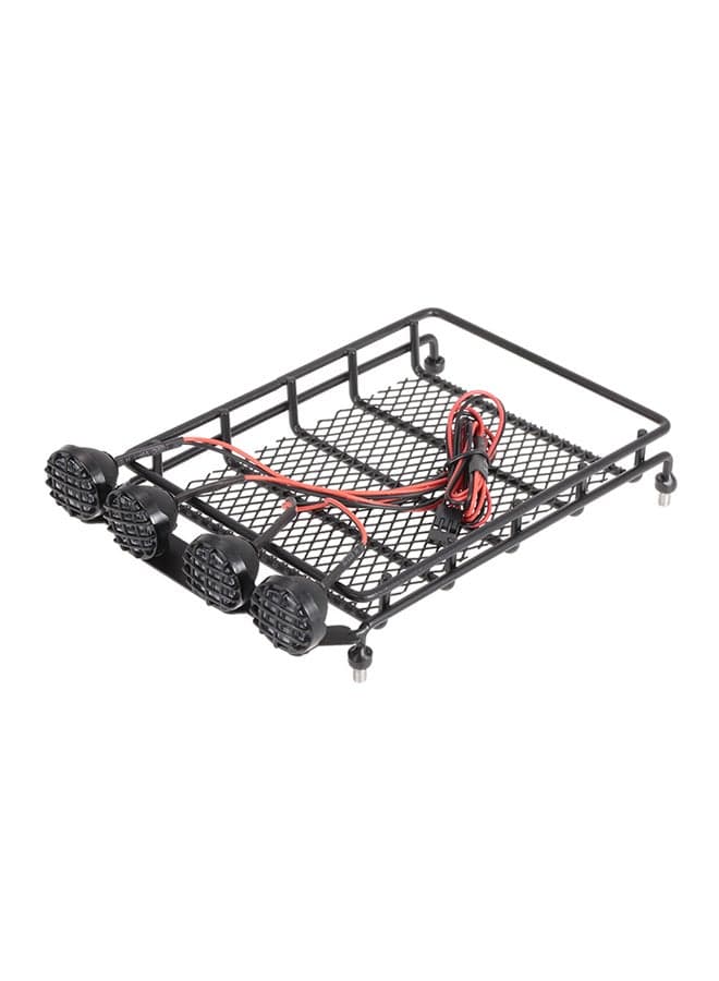 Roof Rack Luggage Carrier And Light Bar For RC Car Crawler
