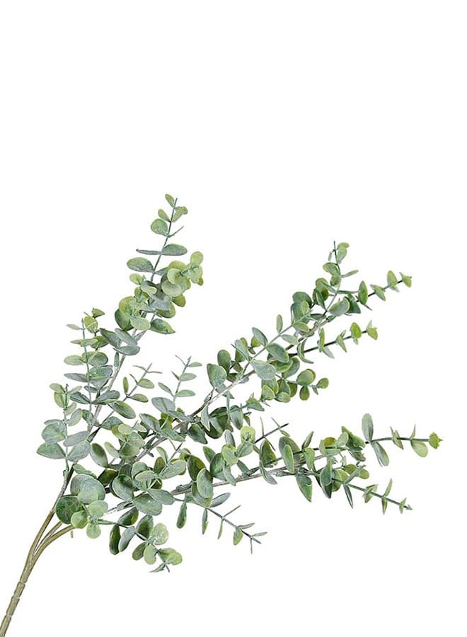 3 Branch Artificial Eucalyptus Leaf Greyish Green