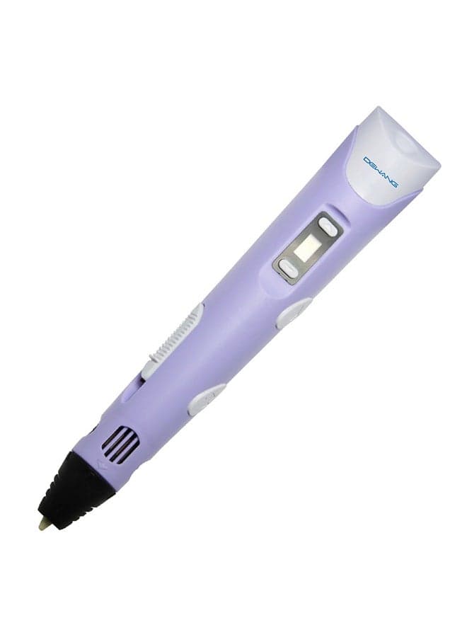 3D Printing-Pen With Adjustable Speed And Temperature (US Plug) Purple/White