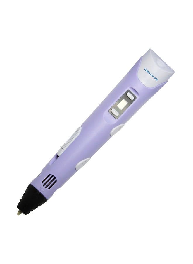 3D Printing Pen With Adjustable Speed And Temperature (AU Plug) Purple/White