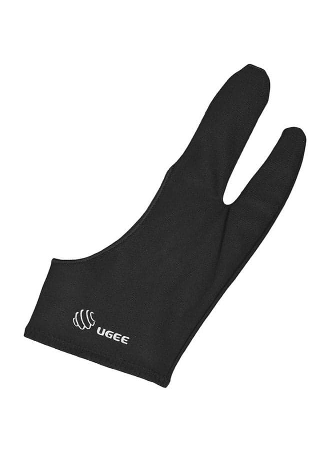 Durable Two-Finger Drawing Glove Black