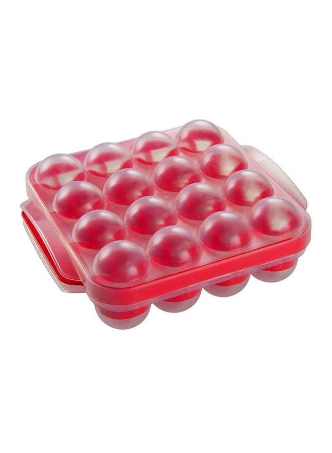 Plastic Meat Ball Maker Clear/Red
