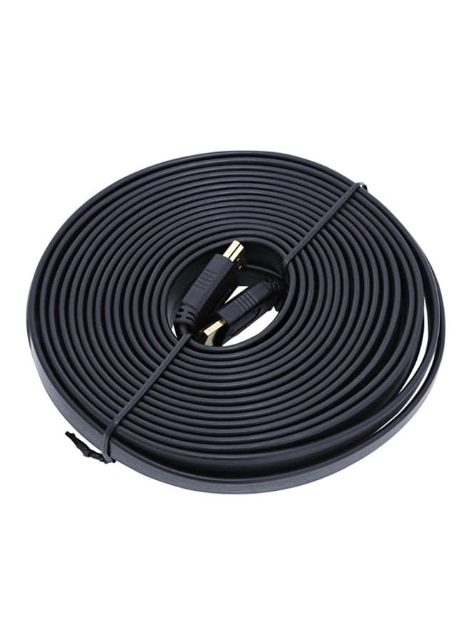 10 Meter HDMI Flat Cable Male to Male black