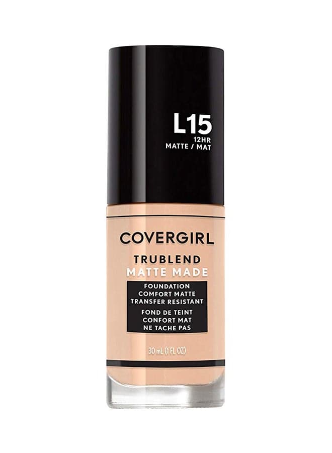 Trublend Matte Made Liquid Foundation L15 Porcelain