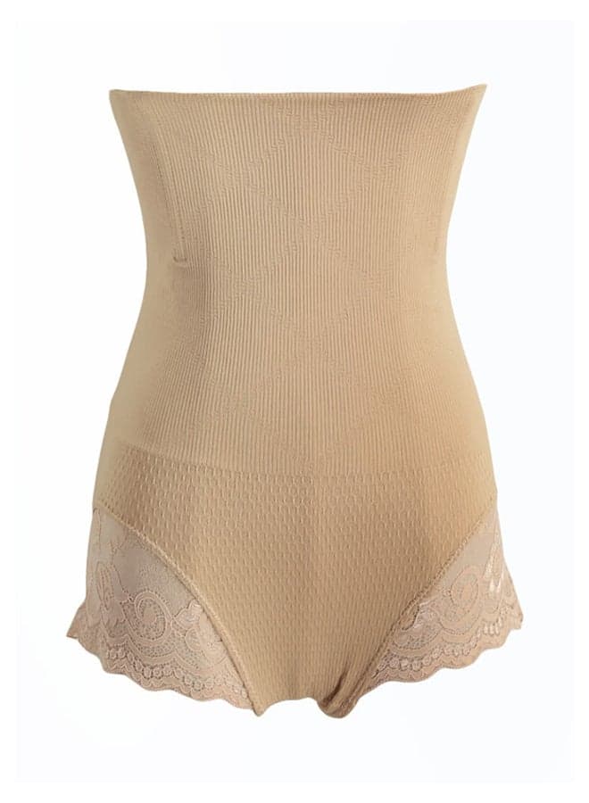 Lace Detail Shapewear Beige