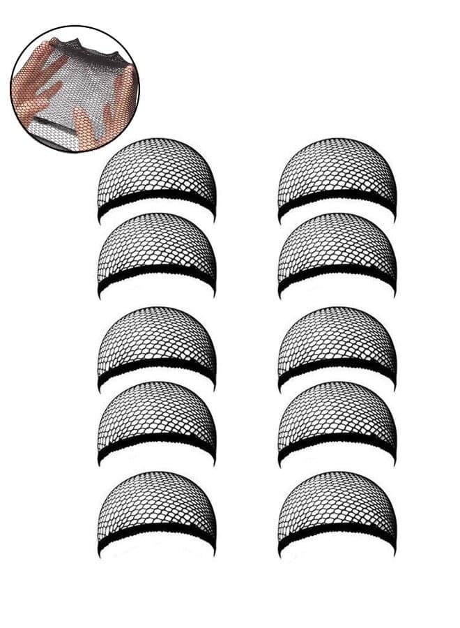 10- Piece XP-Art Wig Cap Black 50centimeter