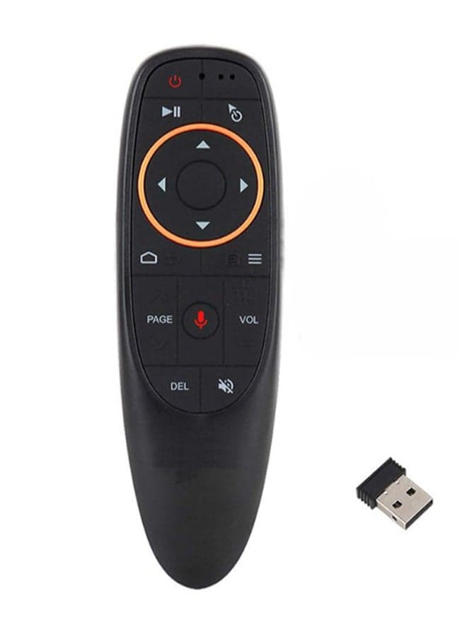 G10 Gyro Sensor Voice Air Mouse Wireless Smart Remote Control With Microphone Black