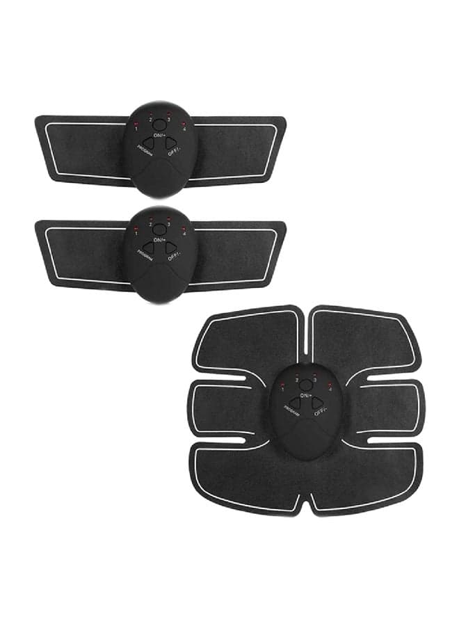 3-Piece Electric Abdominal And Arm Muscle Trainer Set