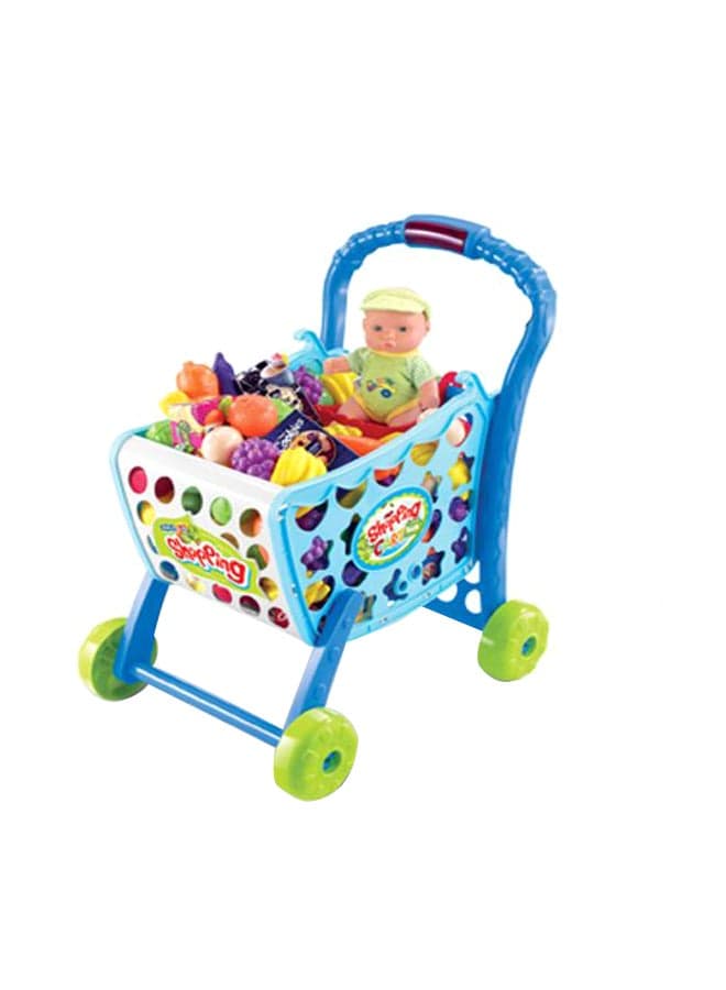 3-In-1 Hand Induction Kids Shopping Cart