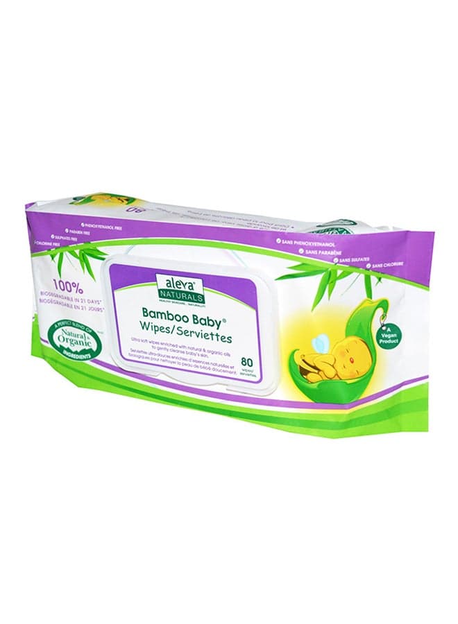 Bamboo Baby Scented Wipes-80 Count