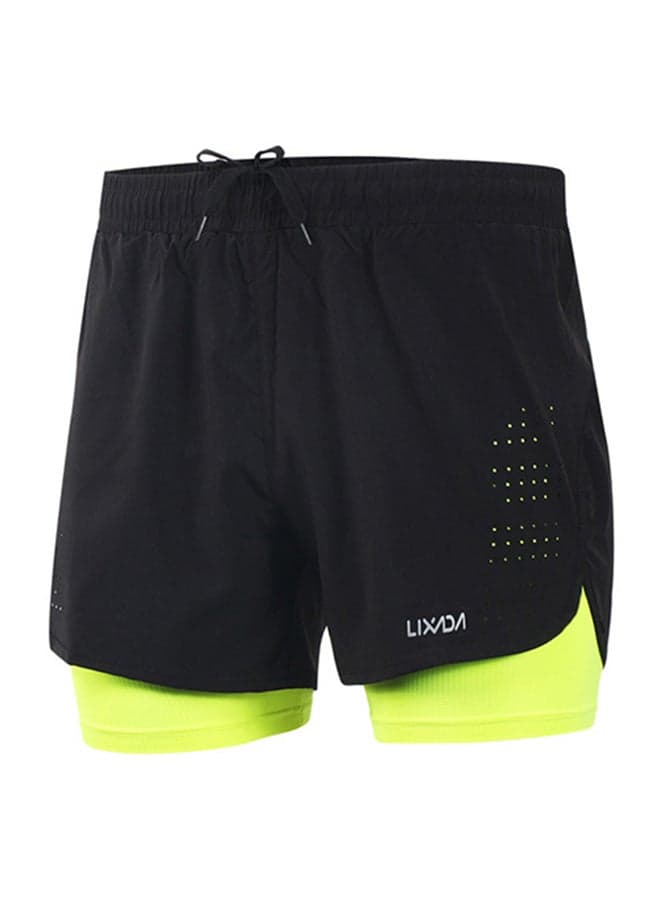 2-In-1 Breathable Jogging Cycling Shorts With Longer Liner
