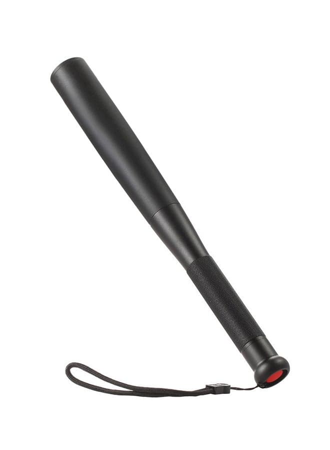 36CM Baseball Bat LED Flashlight Super Bright Baton Torch Emergency Self Black