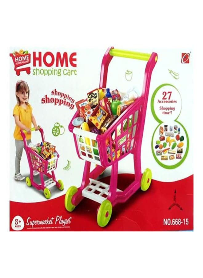 Supermarket Shopping Cart Playset