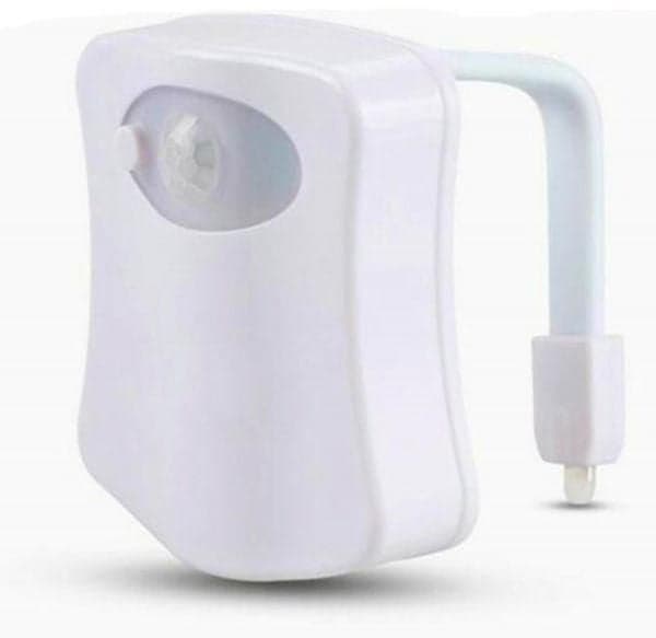 Colour Changing Motion Sensor Toilet Light Blue/Red/Green