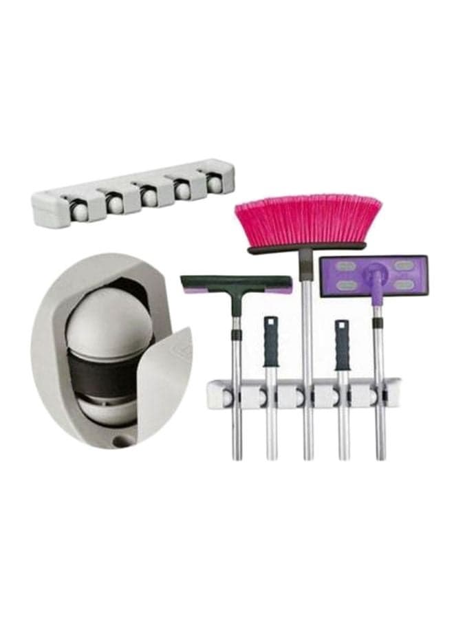 Mop And Broom Holder White