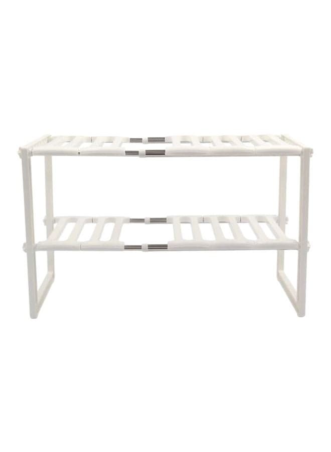 Two Tier Under Sink Storage Organizer Multicolour 26x38cm