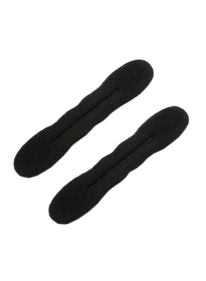 2-Piece Magic Style Hair Bun Set Black